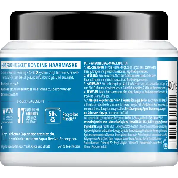 Aqua Revive Feuchtigkeit 4-in-1 Bonding Haarmaske