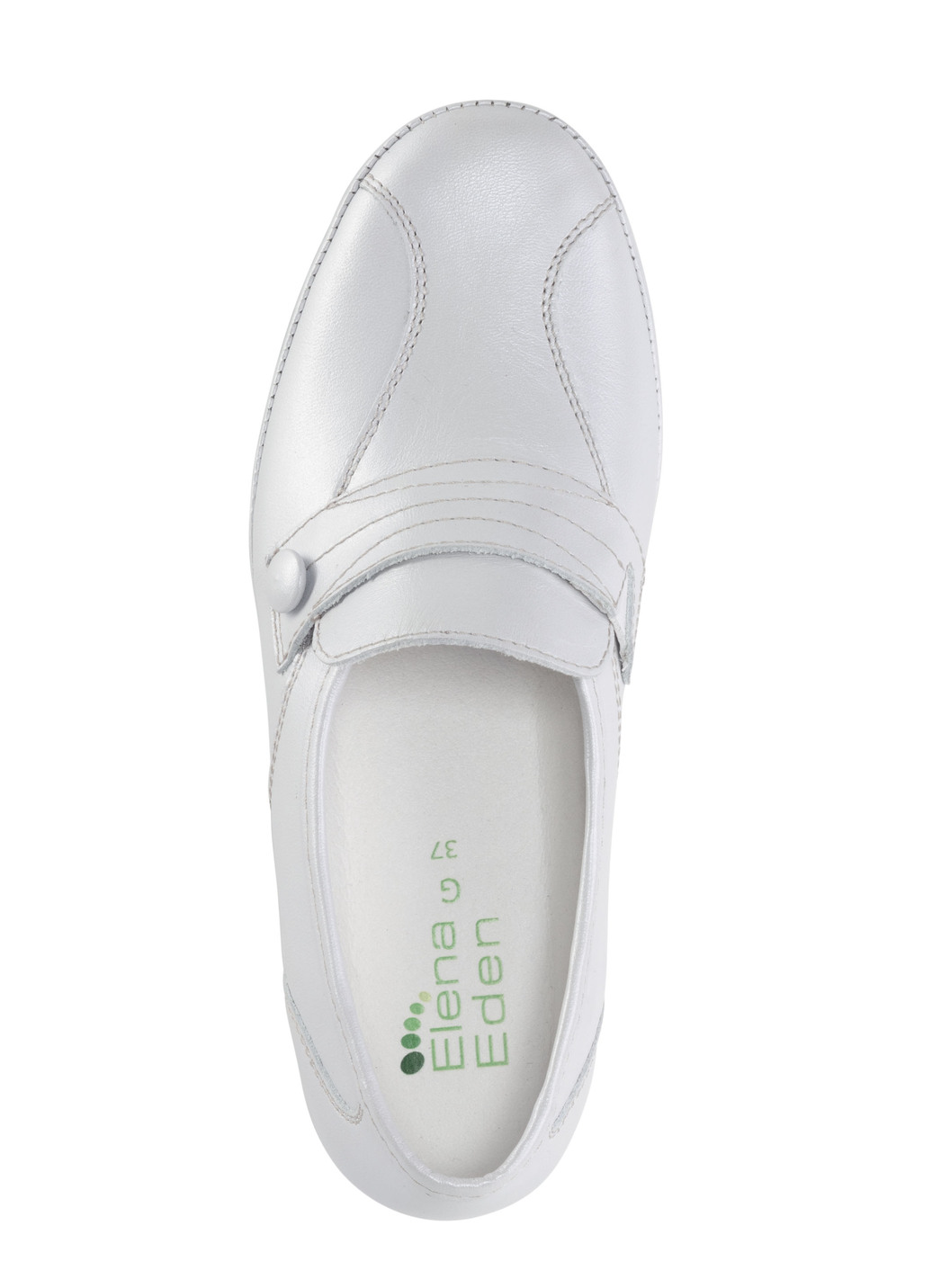 ELENA EDEN Slipper mit Zier-Knopf und Elastikeinsatz