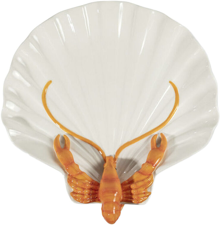 BYON Plate Lobsti White/orange