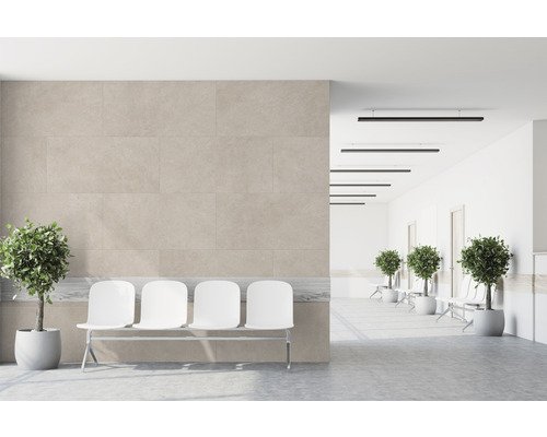 Kunststof paneel G x Wall+ Crème leisteen 1200 x 600 x 5 mm