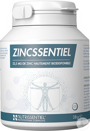 Nutrissentiel Zincssentiel Complément Alimentaire À Base De Zinc 120 Capsules