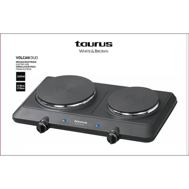 TAURUS Dobbelt kogeplade 2250W
