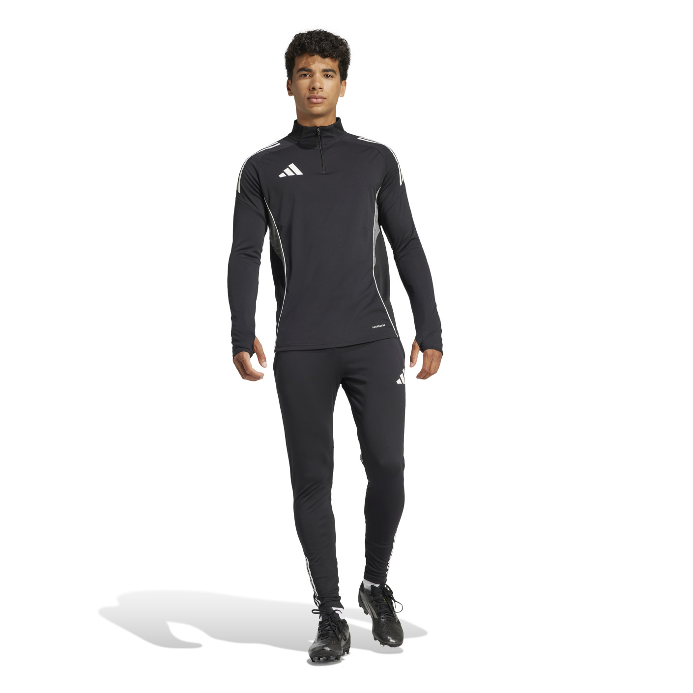 adidas Tiro 25 Competition Trainingspak 1/4-Zip Zwart Wit Grijs