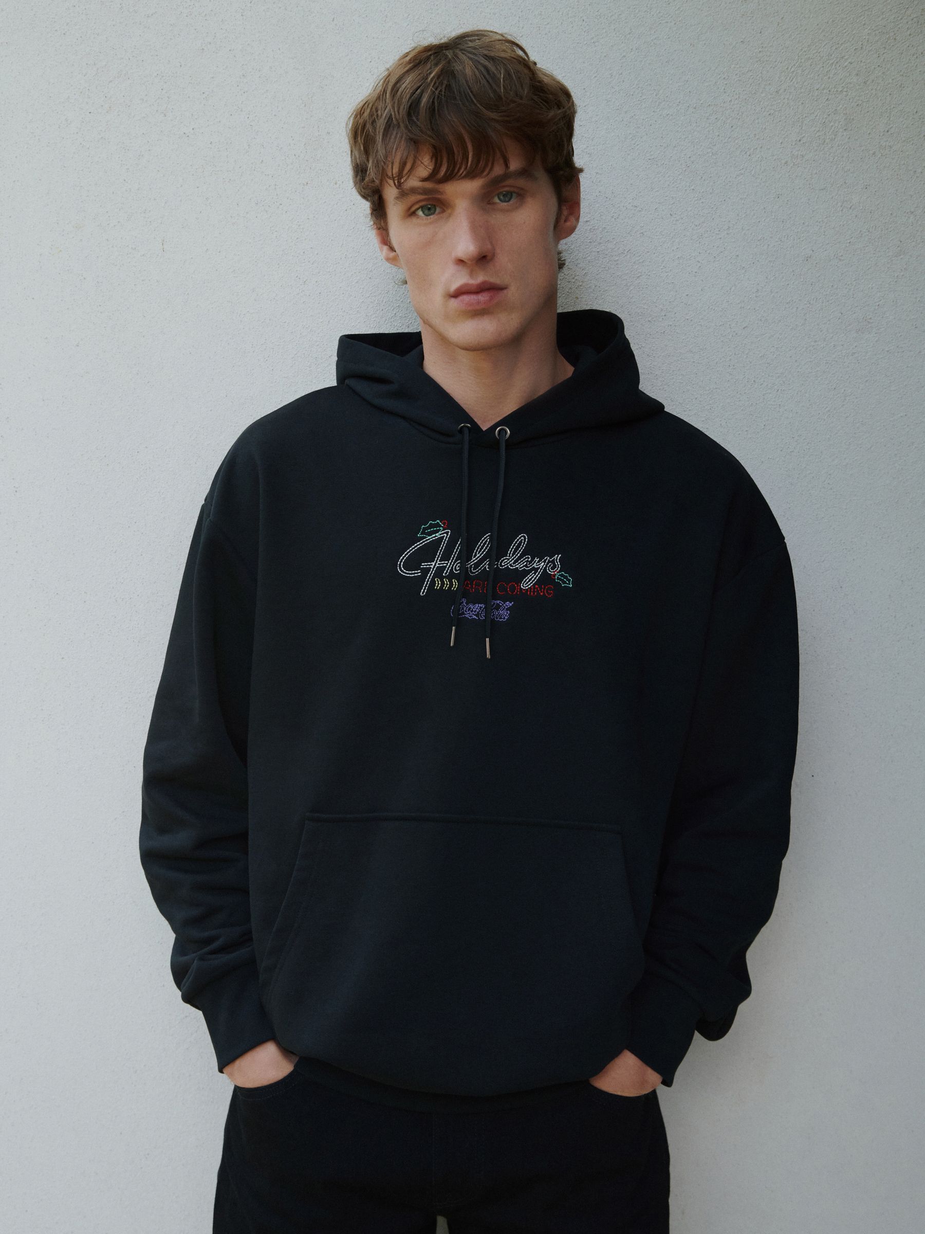 Zwart - Christmas Coca Cola Graphic License Hoodie