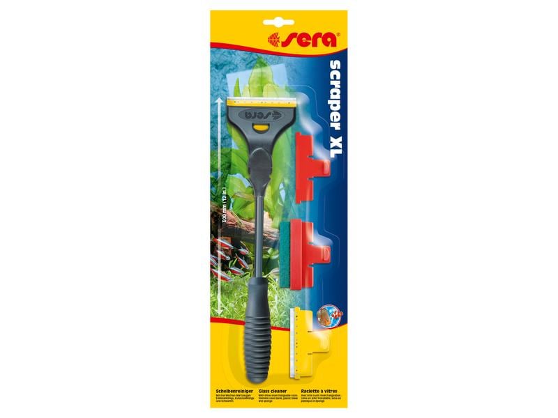 sera Scheibenreiniger scraper XL, 30 cm Scheibenreiniger für eine angepasste und äusserst schonende Reinigung der Aquarien-Innenscheiben