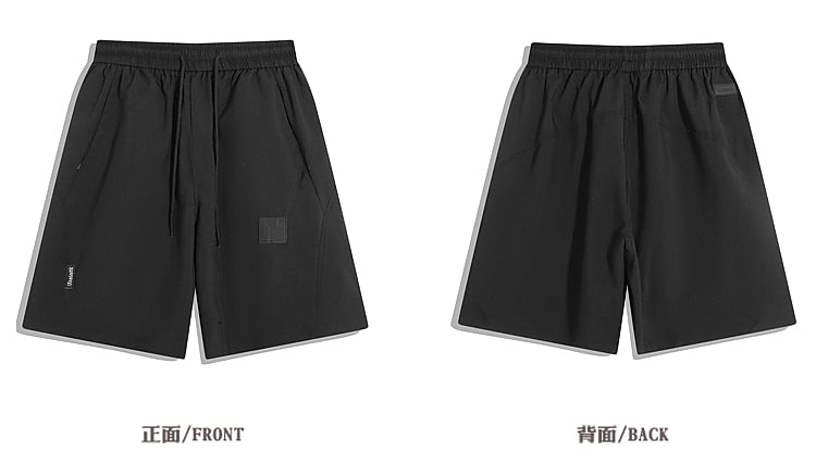 purplelouve - Mid Rise Logo Shorts