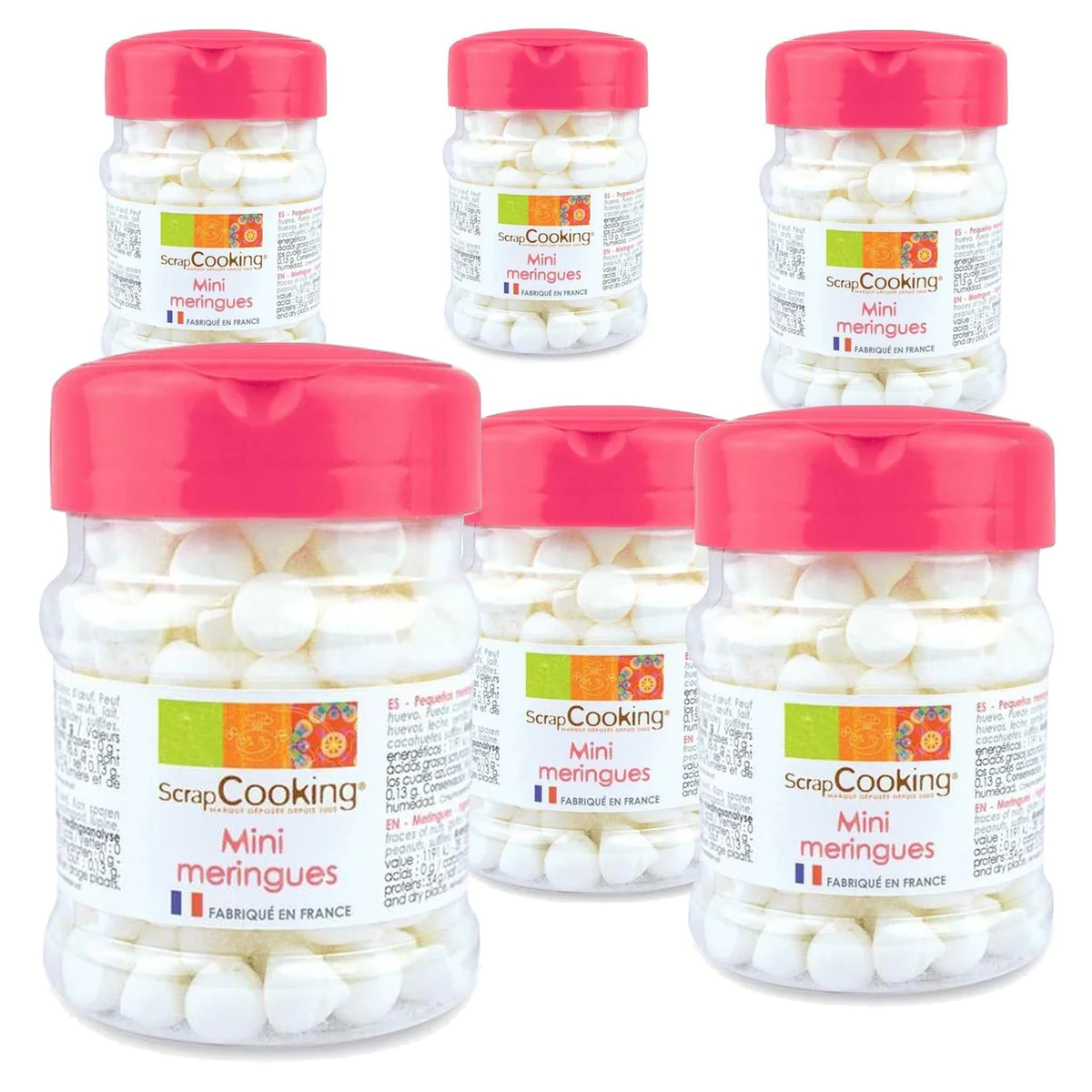 Mini meringues blanches 210 g Scrapcooking