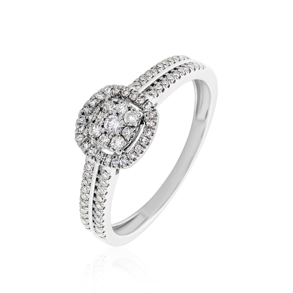 Bague Eleonoora Platine Blanc Diamant