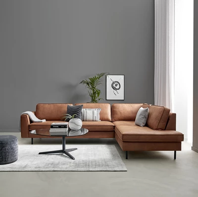 Scott højrevendt hjørnesofa med pufafslutning