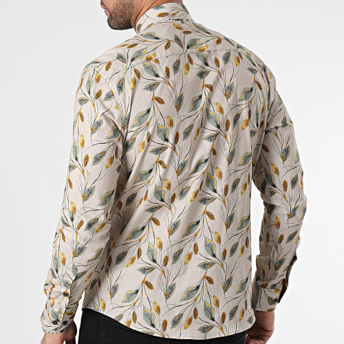 Chemise Manches Longues Beige