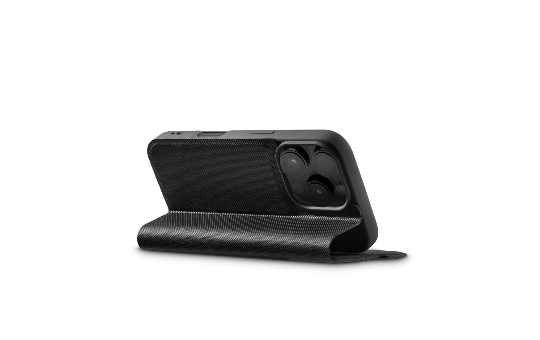 Book Cover Daily Protect Schwarz für iPhone 16 ProHama Daily Protect Handy-Schutzhülle 16 cm (6.3