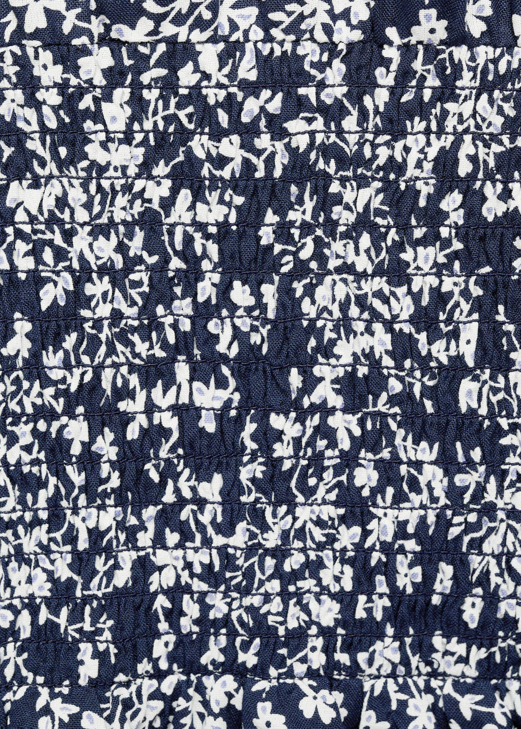 Mango Kids jurk met all over print donkerblauw