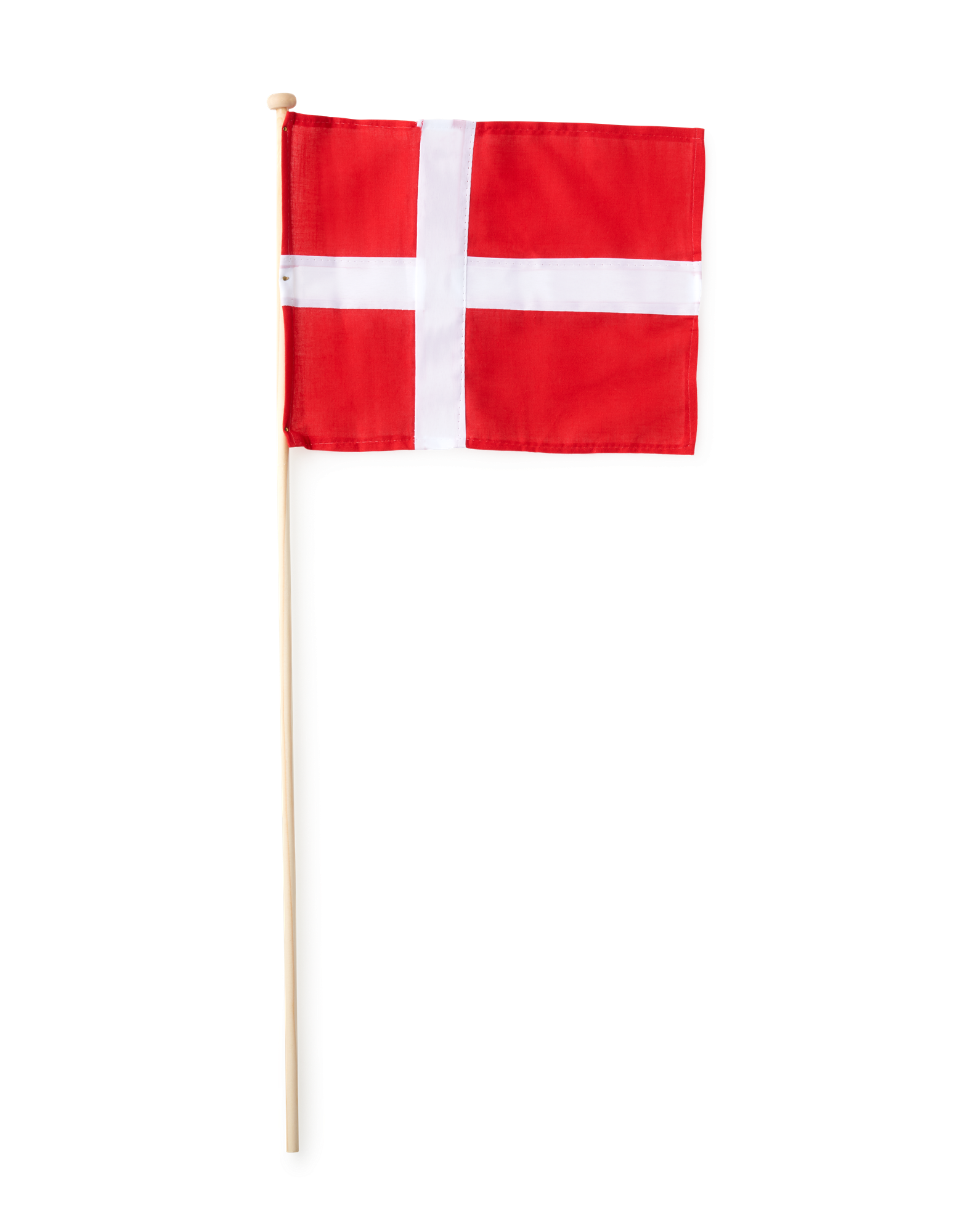 Dannebrogsflag | Fyrretræ/bomuld/polyester. 60 cm. | Red, White