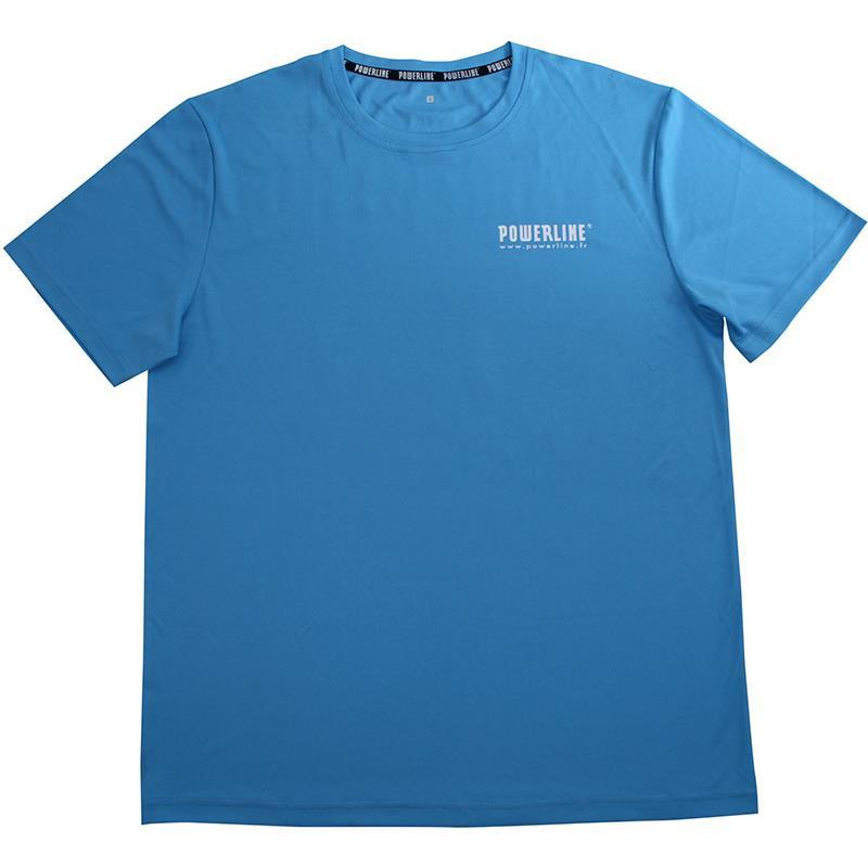 Tee Shirt Manches Courtes Homme Powerline - Bleu