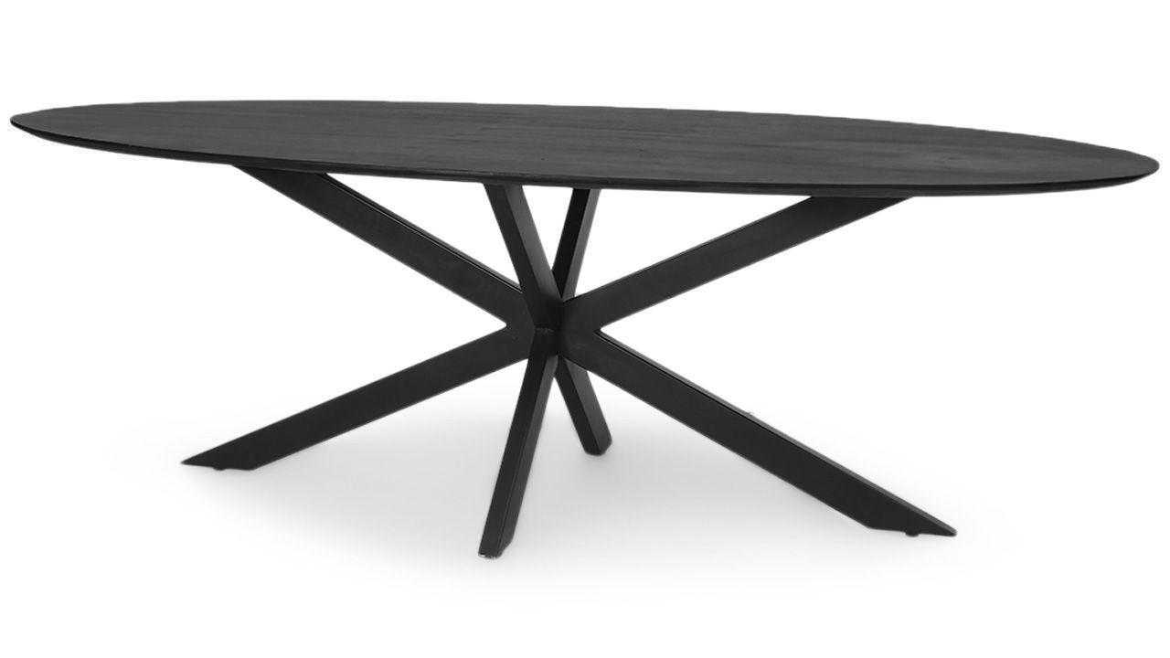 Keukentafel - zwart Oslo