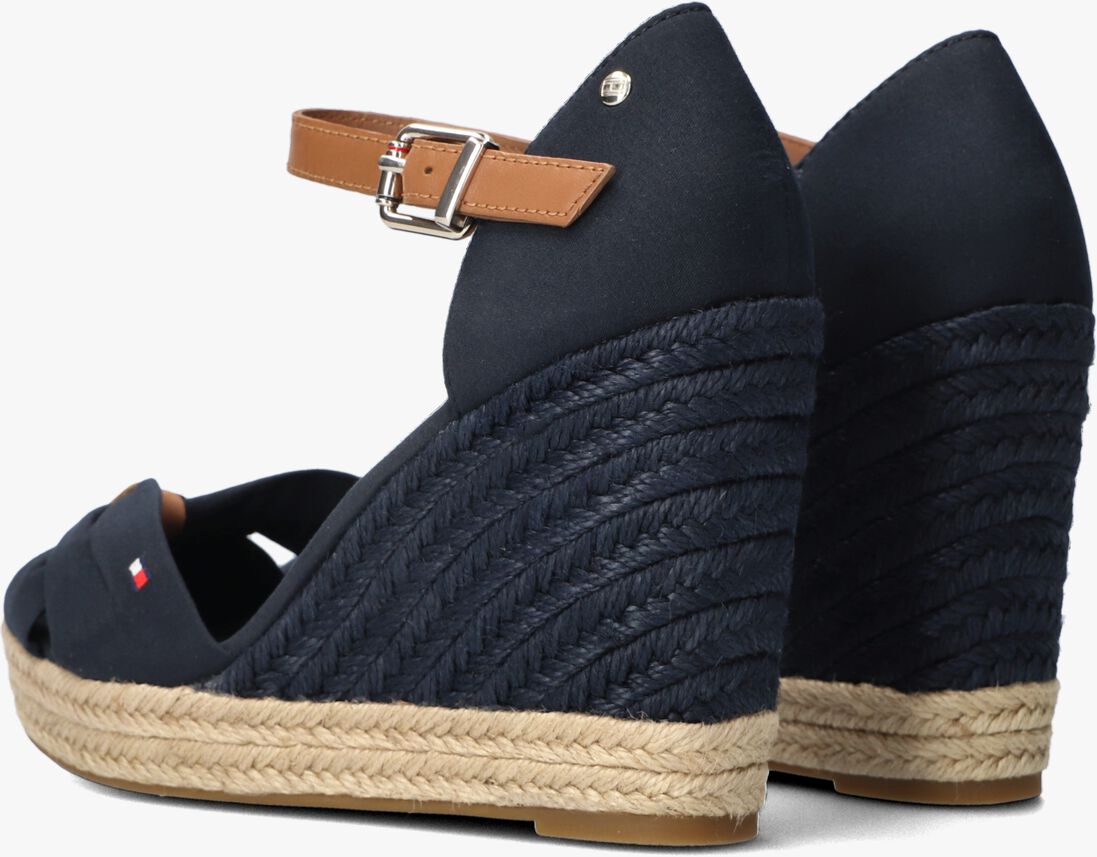 TOMMY HILFIGER blauwe tommy hilfiger espadrilles basic open toe high wedge