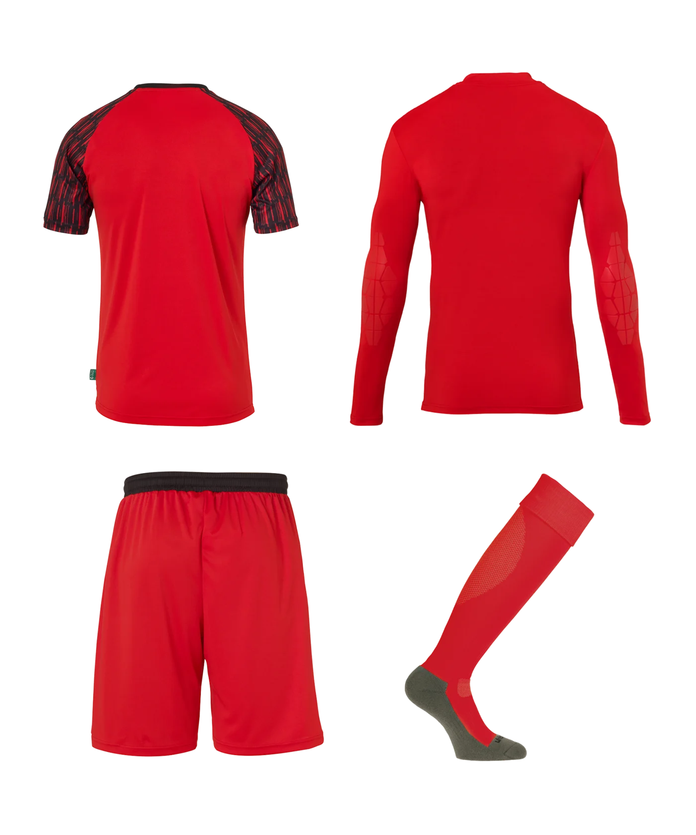 uhlsport Reaction Torwartset Rot Schwarz F04