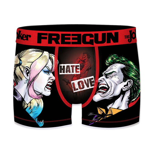 Cuecas Freegun do Coringa e da Arlequina para meninos