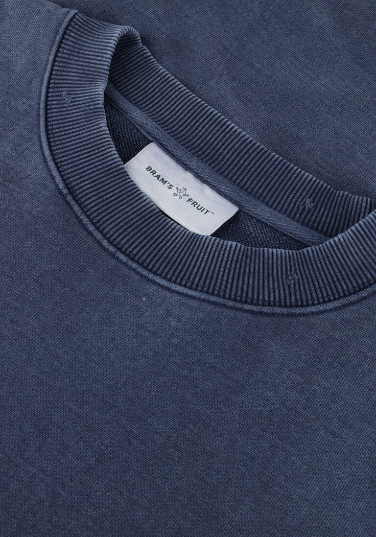 blauwe bram's fruit sweater distressed f*ck off crewneck