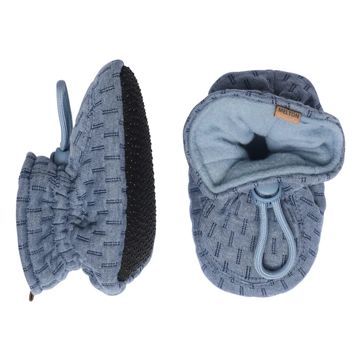Melton Chaussons Texturé | Bleu