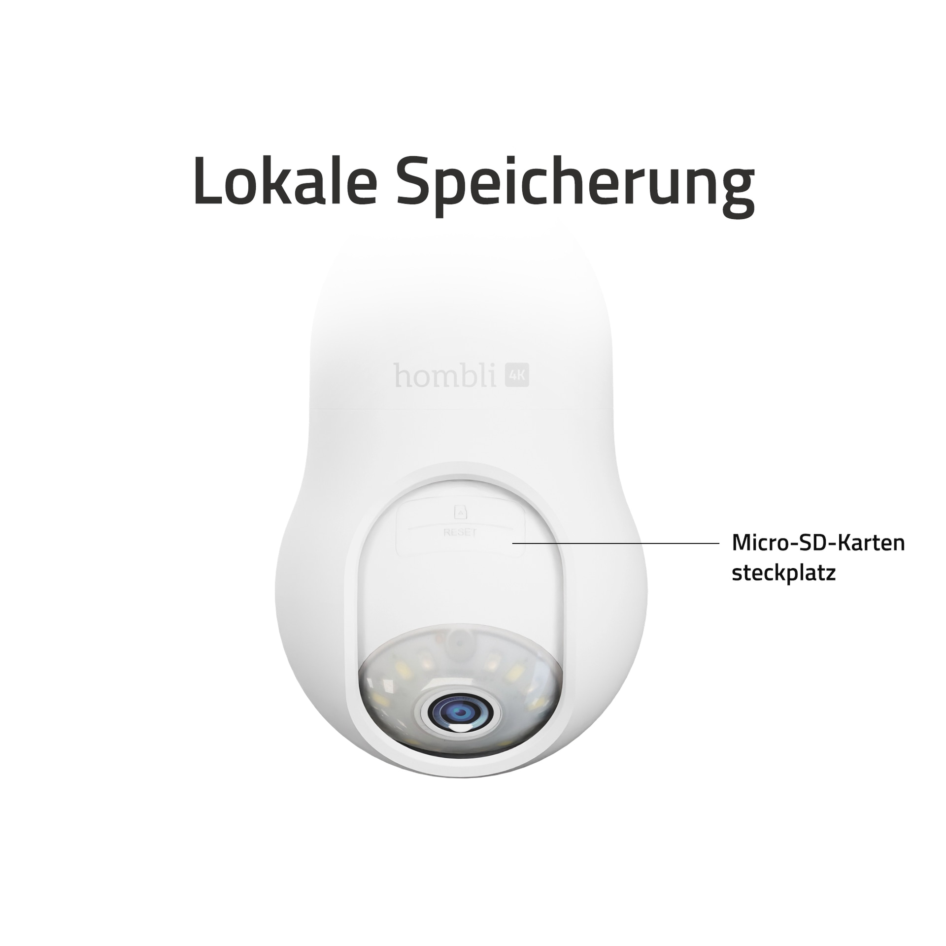 Hombli Überwachungskamera »Bulb Cam 4K« Aussenbereich