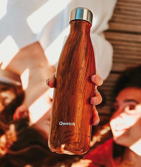 QWETCH - BOUTEILLE ISOTHERME WOOD
