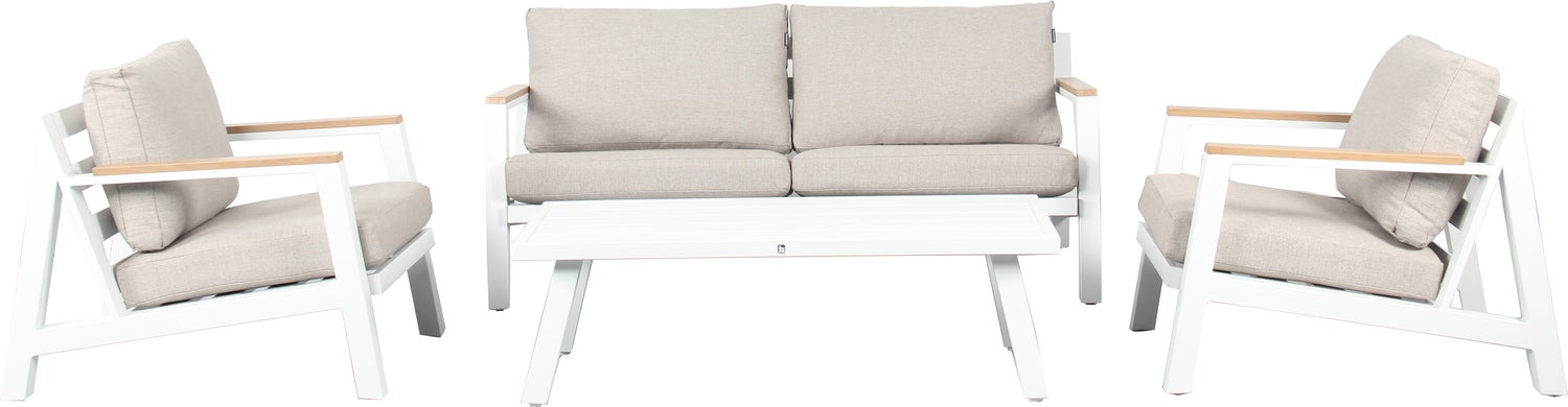 Intratuin 4-zits loungeset Clara wit