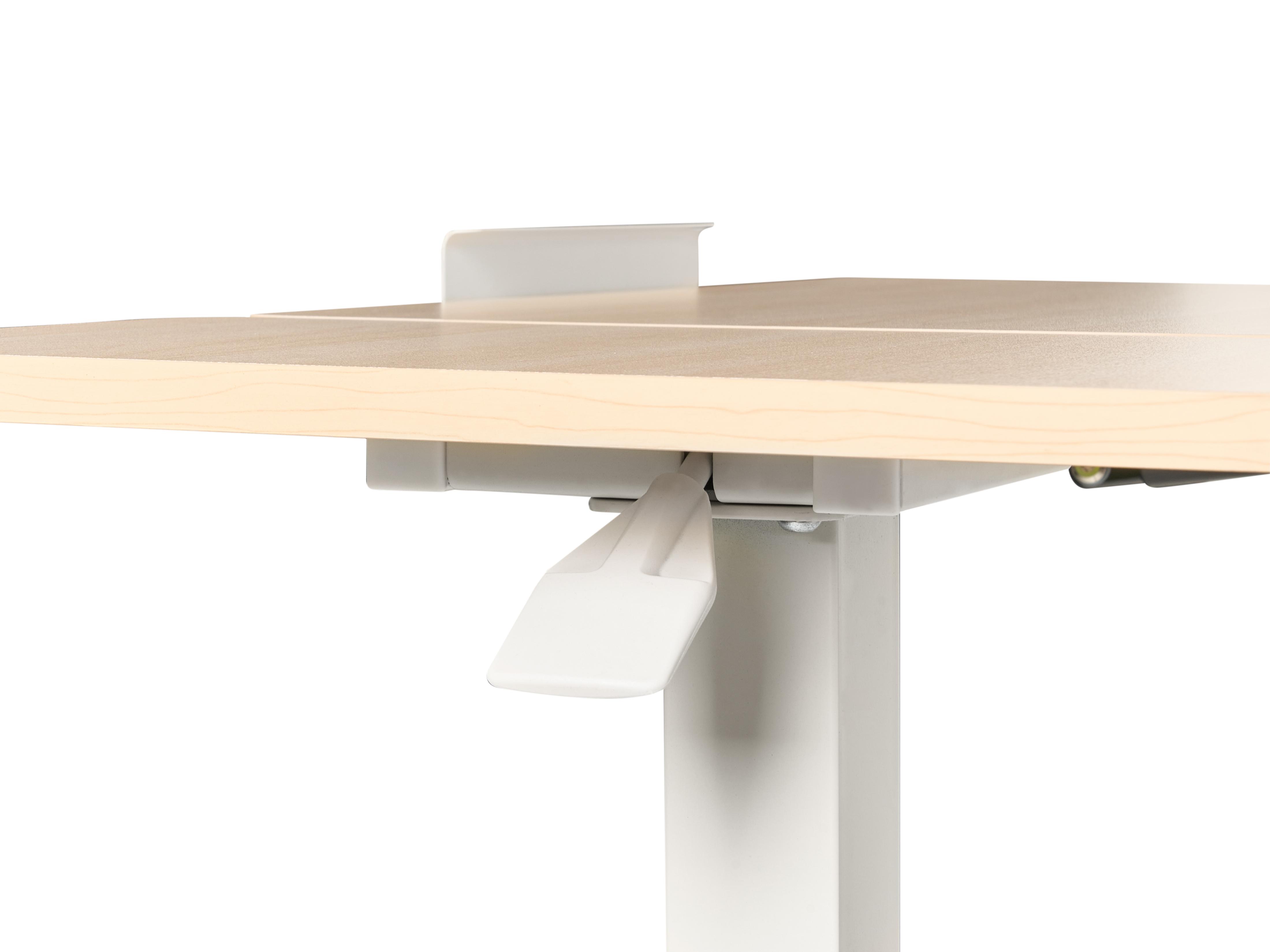 Handmatig verstelbare laptopstandaard SCHOLA Lichtbruin/wit 70 cm 40 cm
