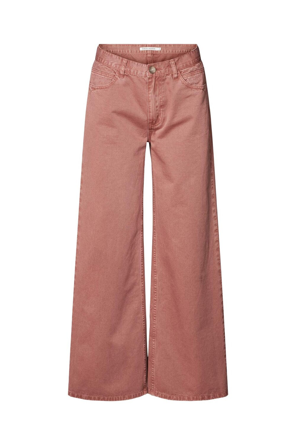 Rabens Saloner  Ini Canvas wide leg jeans - Dessert sand