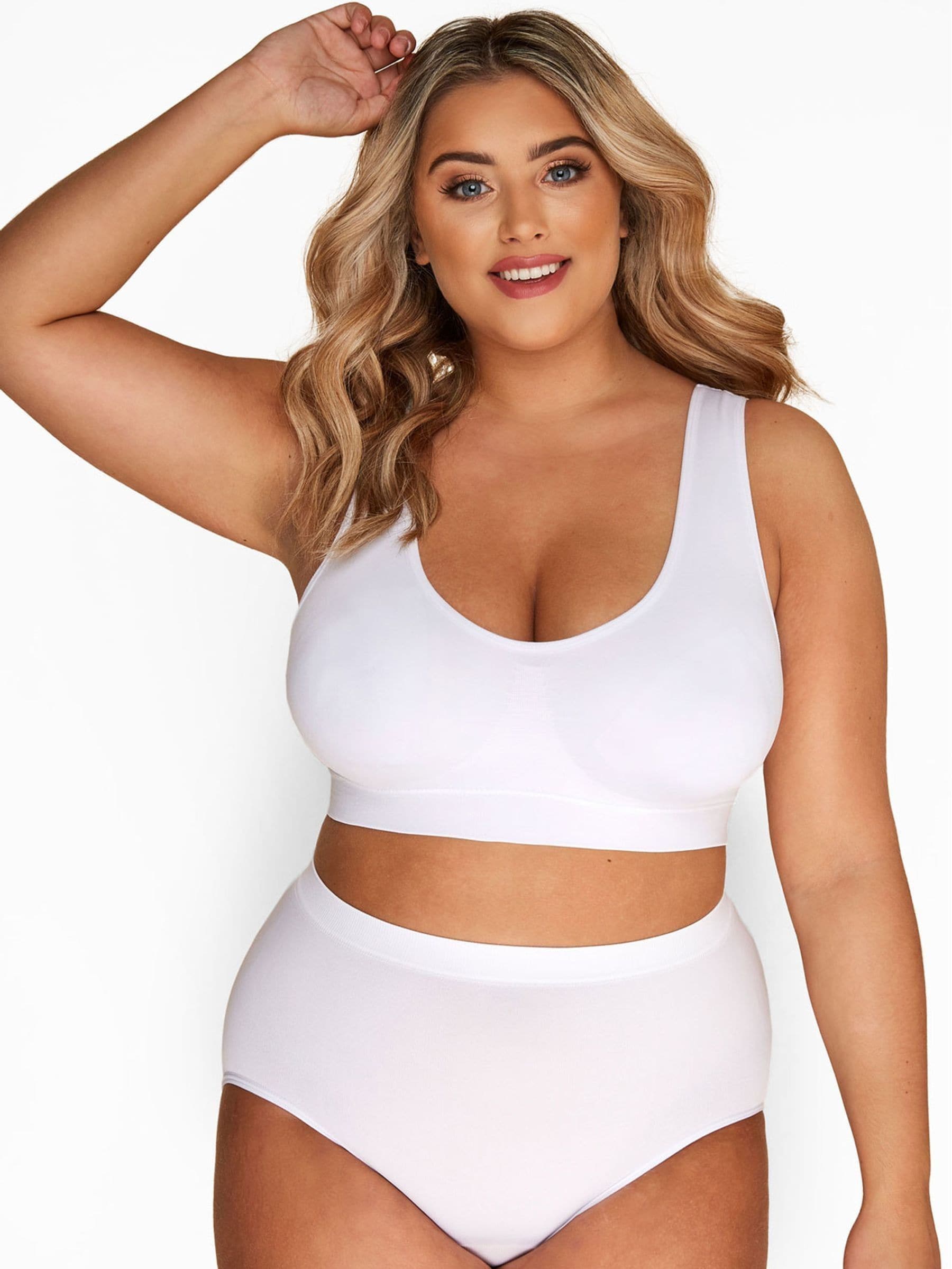 Yours Curve Seamless Unpadded Bra 2 Pack