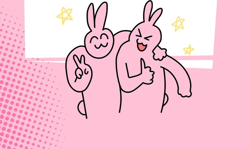 VEECCI - Emotion Code Tri-Color Blusher My Friend Rabbit Limited Edition - 3 soorten