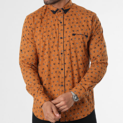 Chemise Manches Longues Camel