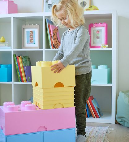 LEGO® Storage Aufbewahrungsbox - 4 Knäufe - 25x25x18 - Cool Yell