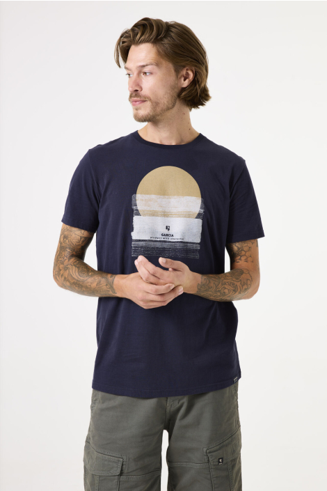 Garcia blauwe heren t-shirt