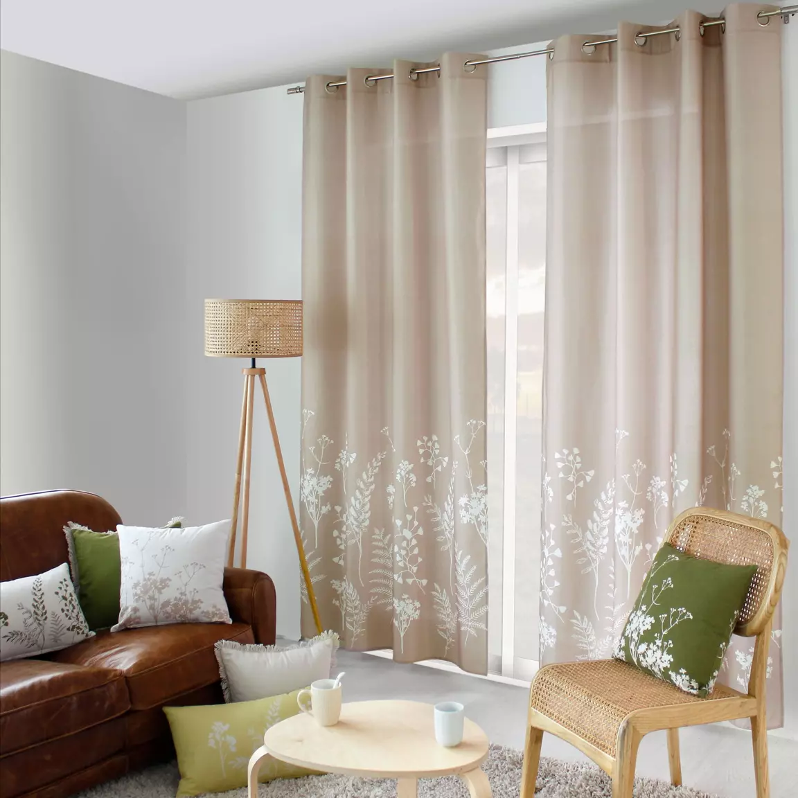 Rideau (135 x 240 cm) Herbier Taupe