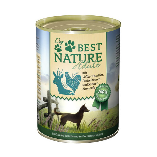 Best Nature Wild & Huhn mit Vollkornnudeln, Preiselbeeren & Sonnenblumenöl 400G