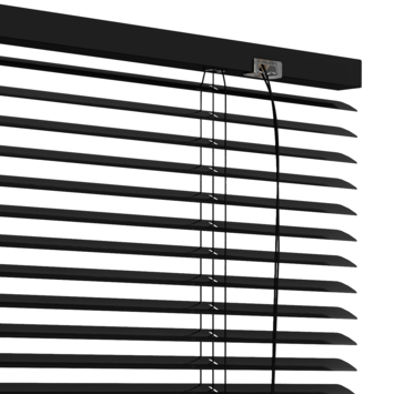 GAMMA aluminum jaloezie 25 mm mat zwart (kleurnr. 320) 100x180 cm (bxh)
