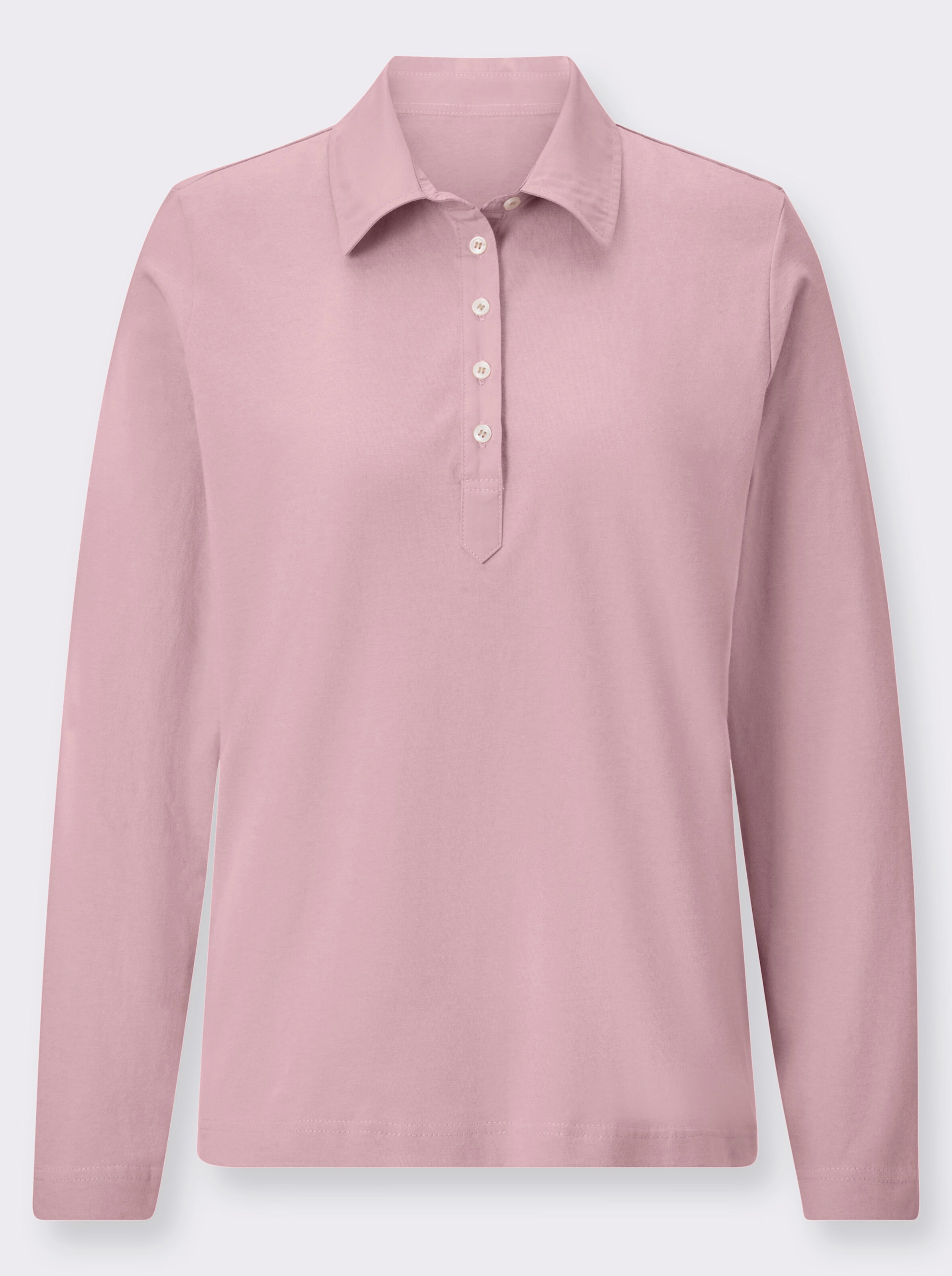 Langarm-Poloshirt