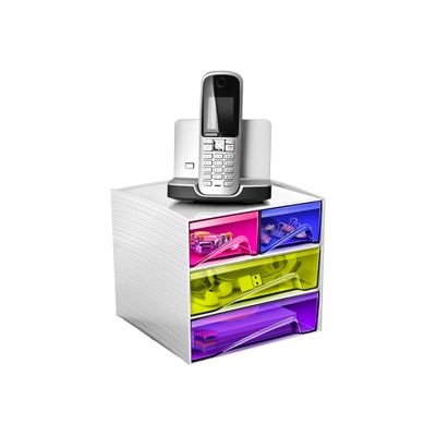 CEP MyCube Happy - Module de classement 4 tiroirs - multicolore