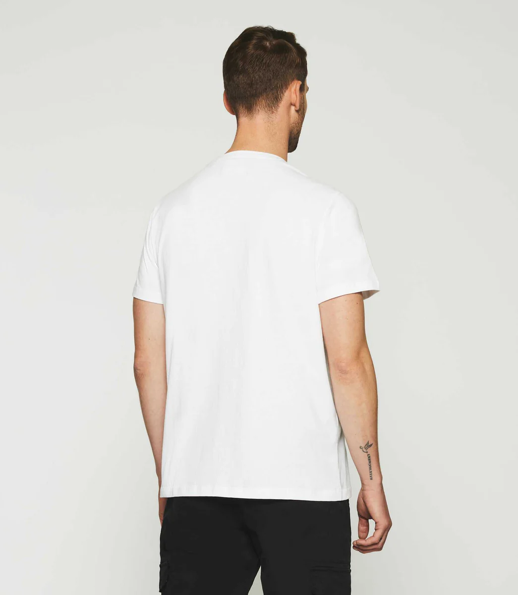 T-shirt à manches courtes uni blanc GABRIEL