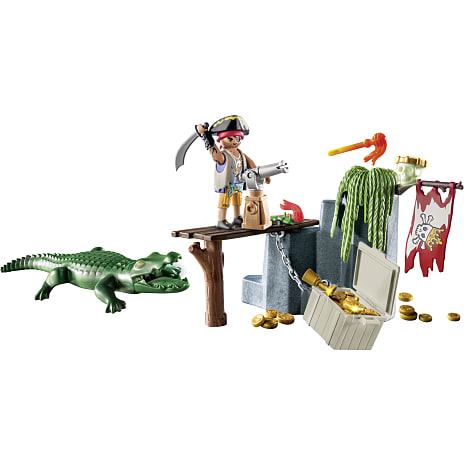 Playmobil 71473 pirat med alligator