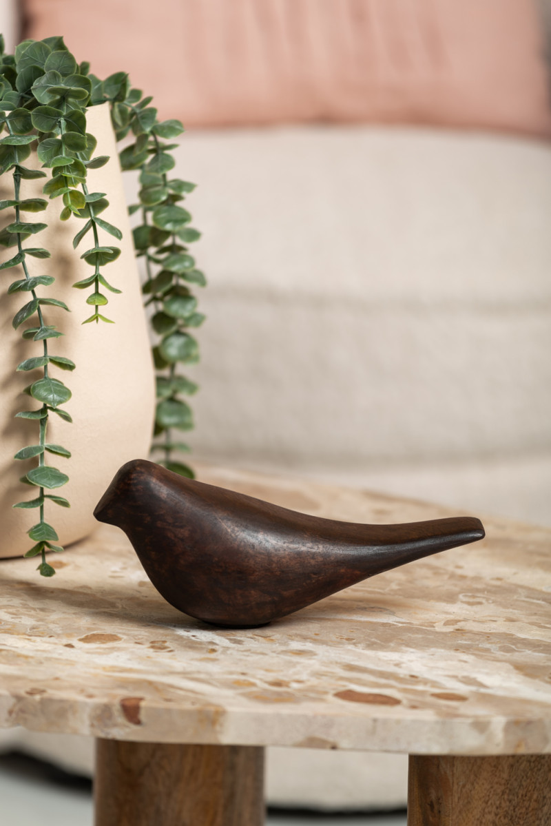 Statue Bird Mango Wood PT4004DW Walnut
