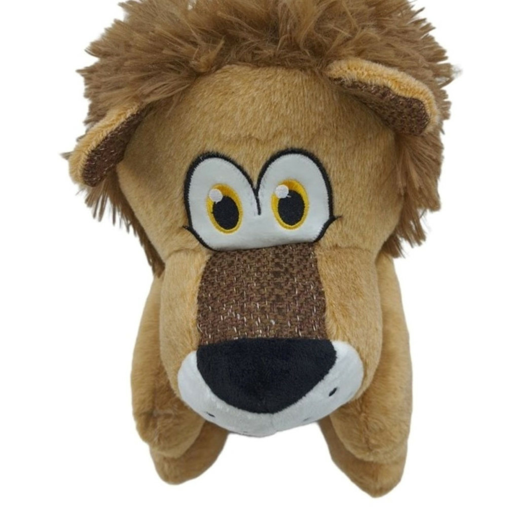 Peluche henny lion couleur brun 37cm jouet pour chien