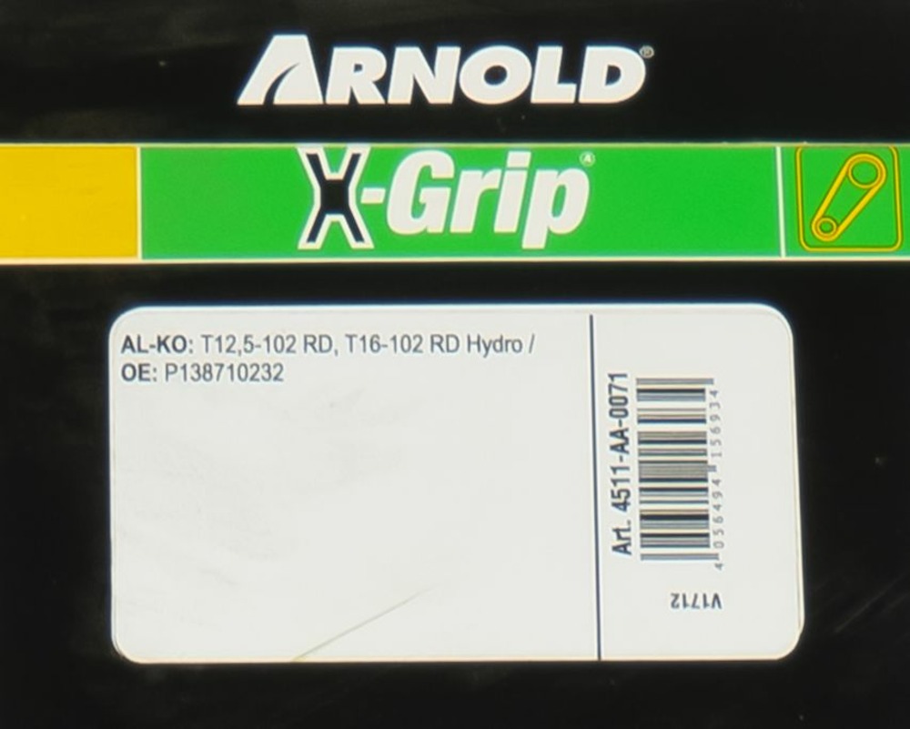 Courroie hexagonale x-grip de type aa 71