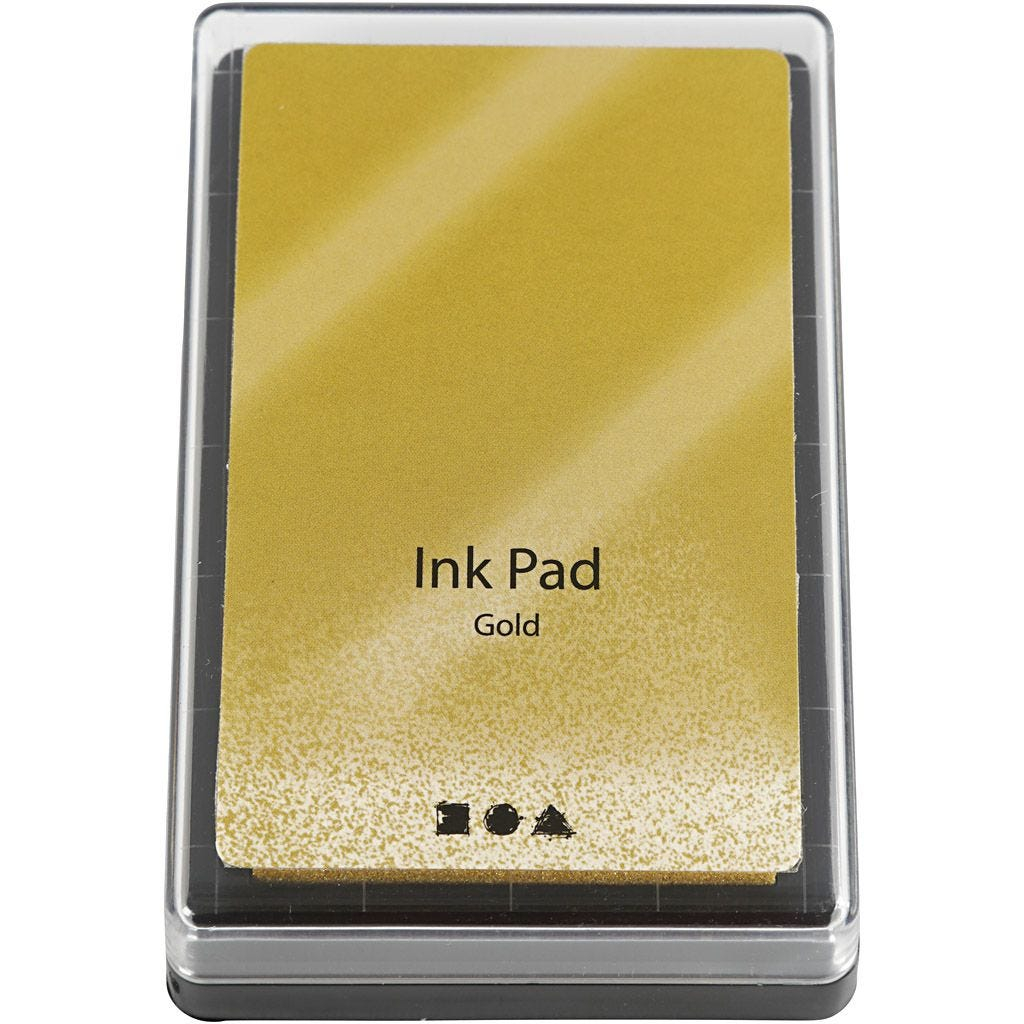 Creative Company - (9x6cm) Stempelkissen DIY / Büro Ink Pad (285337) - Gold