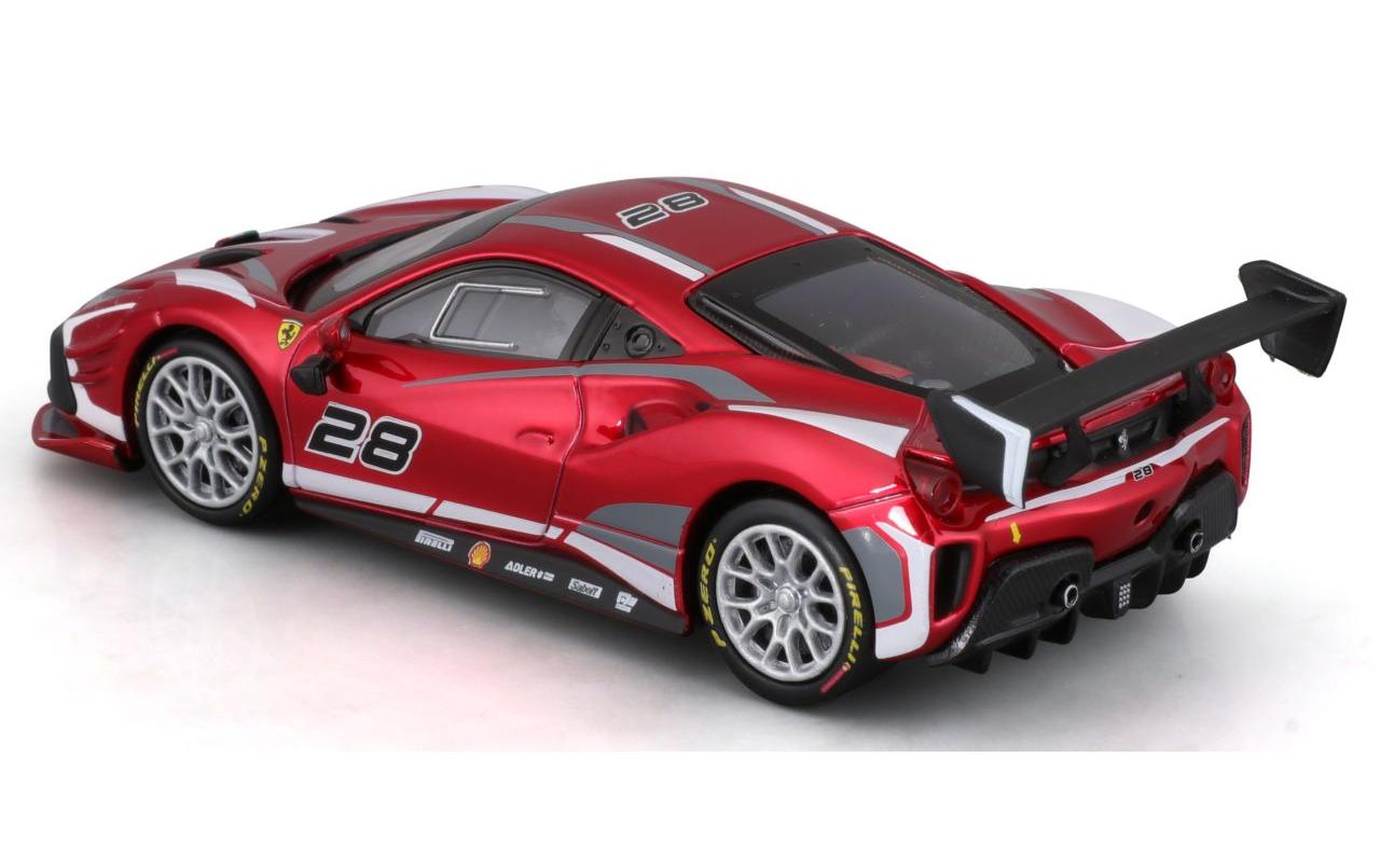 Ferrari Racing 488 Challenge Evo 2020 Rot 1:43Sammlermodell im Massstab 1:43
