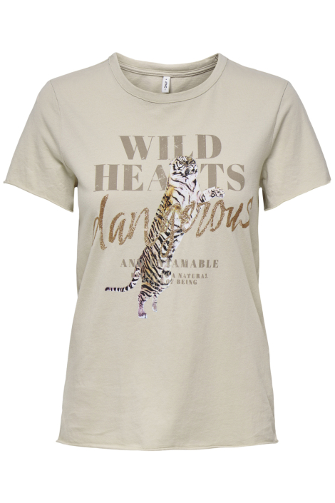 Only beige dames t-shirt