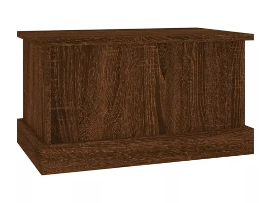 Boîte de rangement chêne marron 50x30x28 bois d'ingénierie