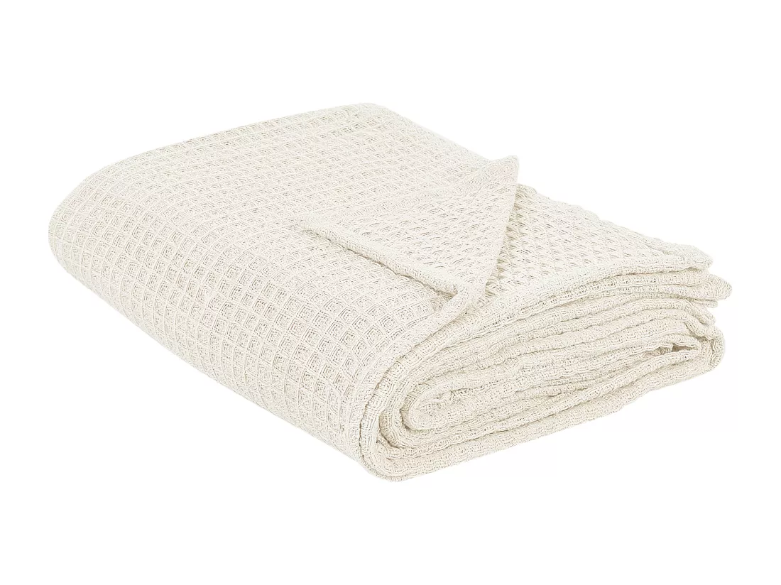 Couvre-lits CHAGYL Coton 220 x 240 cm Beige clair