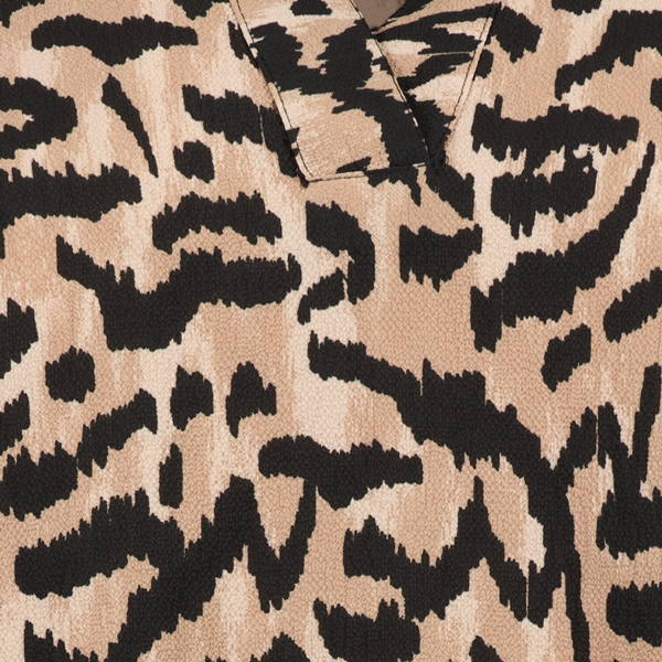 TwoDay dames blouse met dierenprint bruin
